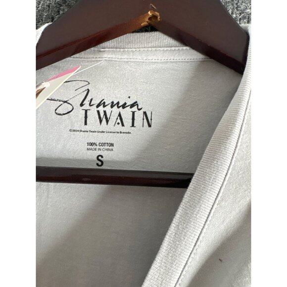 Shania Twain Graphic T-Shirt Band Tee Small S Grey 100% Cotton - Picture 4 of 9